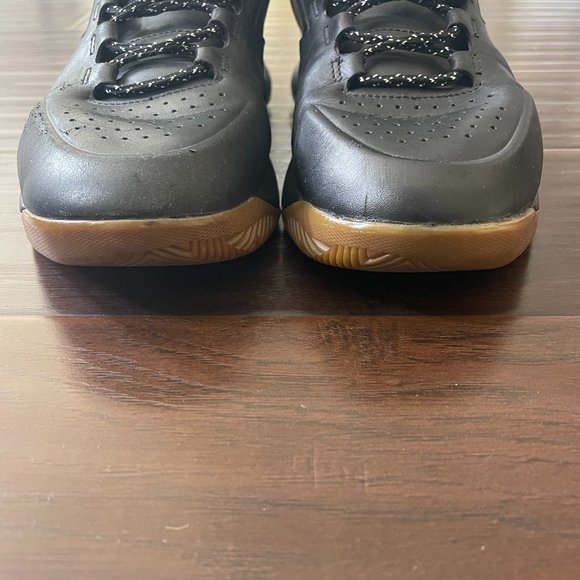 Under Armour Curry 1 Lux Mid MVP Leather Black Gum 1296616-001 Mens Size 9.5 main image 11